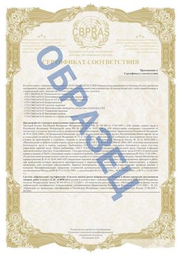 Образец Приложение к СТО 01.064.00220722.2-2020 Кингисепп Сертификат СТО 01.064.00220722.2-2020 